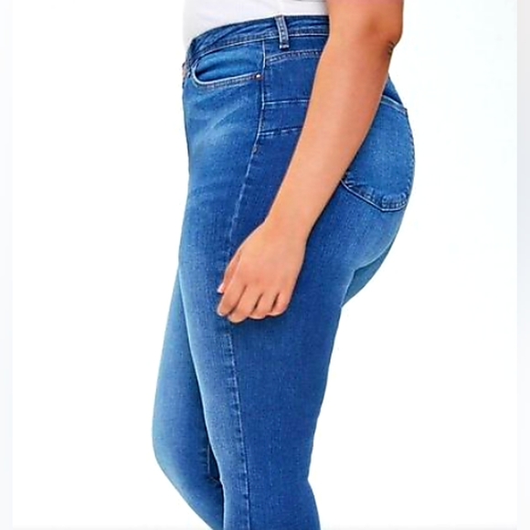 Blue Push Up Skinny Jeans - Size 30 - Picture 3 of 5